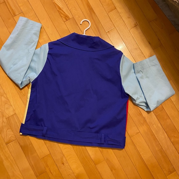 NWT Hayley Elsaesser Picnic Colour Block Moto Jacket - Picture 12 of 12